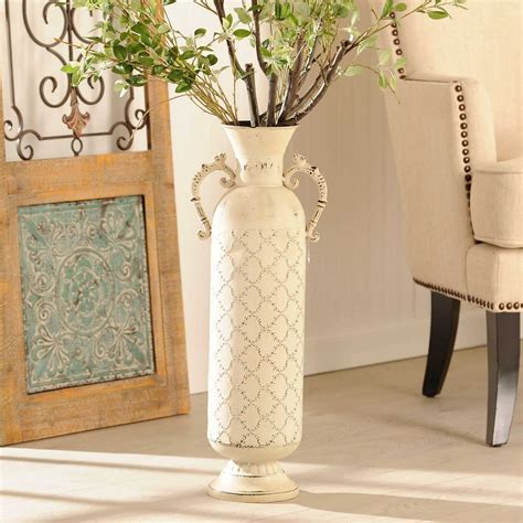 tall metal decorative vases